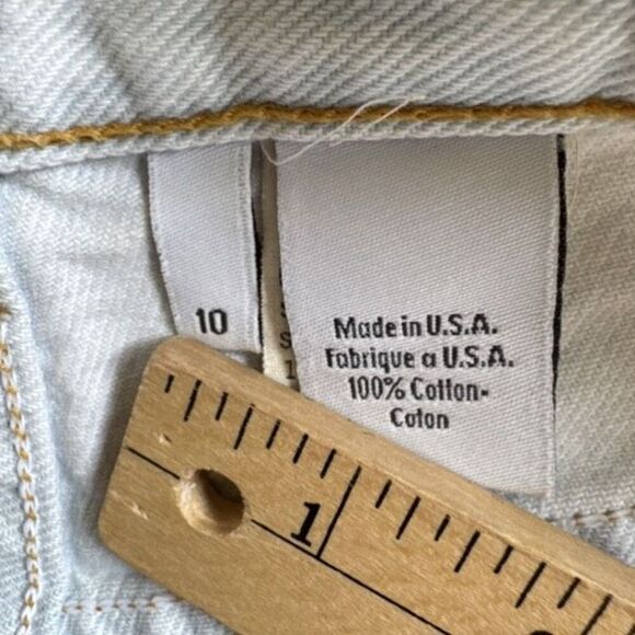 Vintage 90s Calvin Klein Straight Leg White Mom Jeans High Rise Size 10 USA Made - Picture 6 of 12